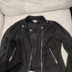 Classic Black Leather Jacket for Women